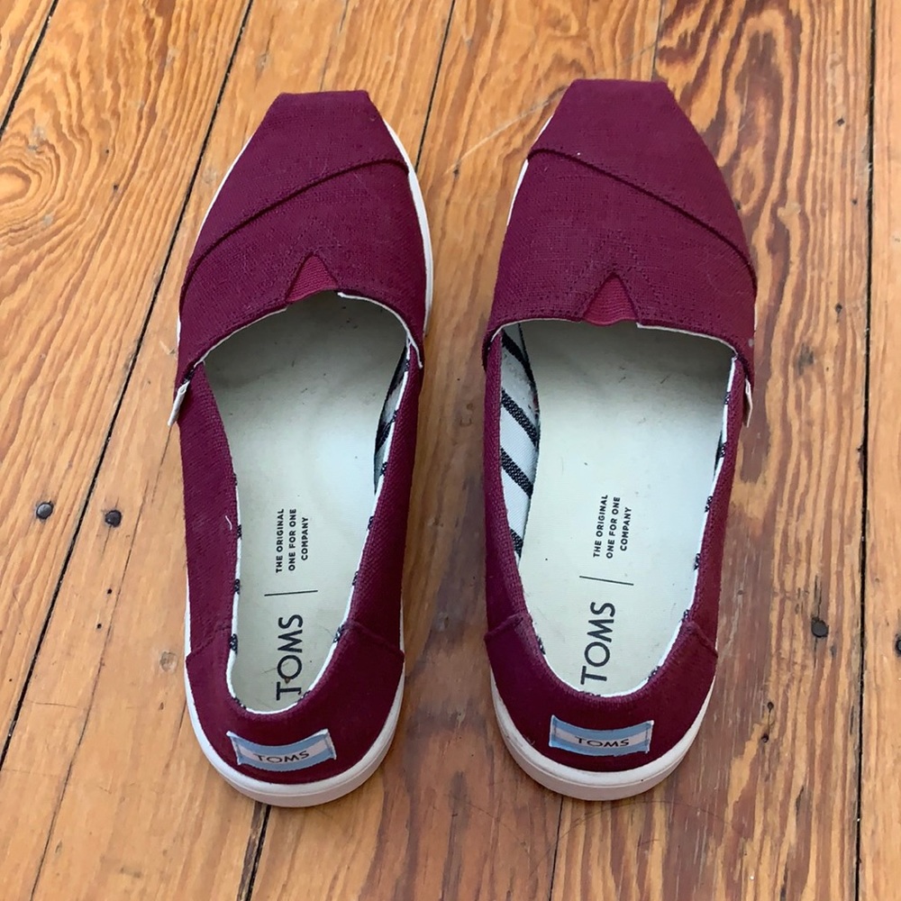 Toms canvas cupsole alpargatas 8 women’s raisin